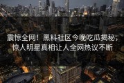 震惊全网！黑料社区今晚吃瓜揭秘，惊人明星真相让人全网热议不断