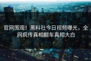 官网围观！黑料社今日视频曝光，全网疯传真相翻车真相大白